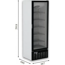 CRFV 500 FRAMELESS Морозильна шафа зі скляними дверима без лайтбоксу CRYSTAL S. A. Греція