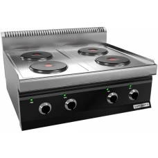 Плита електрична, 4 круглі конфорки (10,4 кВт) GGM Gastro