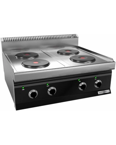 Плита електрична, 4 круглі конфорки (10,4 кВт) GGM Gastro