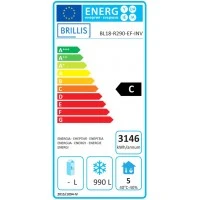 Морозильна шафа енергозберігаюча BRILLIS BL18-LED-R290-EF-INV