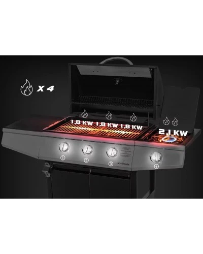 Газовий садовий гриль Lehmann Texas 2 кВт 33,5 см x 53 см