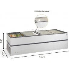 CRYSTALLITE 25 LED (1050л) Морозильна бонета CRYSTAL S.A. Греція
