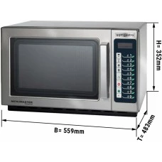 Піч мікрохвильова автоматична, 34 літри - 1100 Вт GGM Gastro