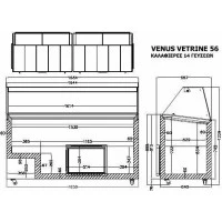 VENUS VETRINE 56 Морозильна вітрина для м'якого морозива CRYSTAL S.A. Греція