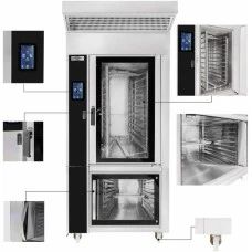 Ротаційна піч для віпіканн 10x EN 40x60 - з рстійною шафою GGM Gastro