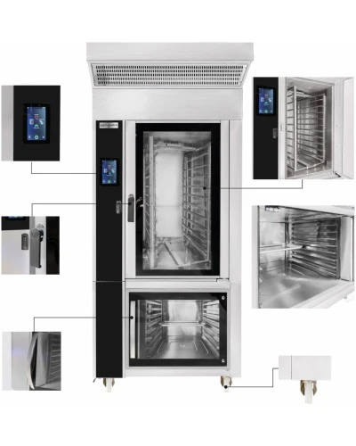 Ротаційна піч для віпіканн 10x EN 40x60 - з рстійною шафою GGM Gastro