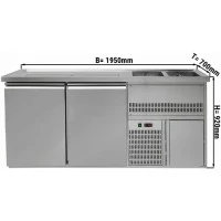 Холодильний стіл для пива 1,95 x 0,7 м - 2 дверцят GGM Gastro