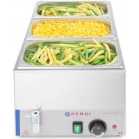 Марміт Kitchen Line зі зливним краном GN 1/1, 1200 Вт