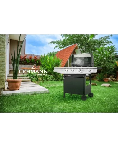 Газовий садовий гриль Lehmann Texas 2 кВт 33,5 см x 53 см