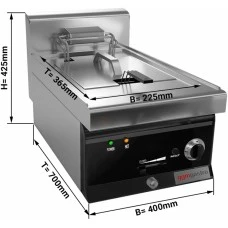 Фритюрниця електрична - 10 Л (9 kW) GGM Gastro
