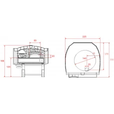 Піч для піци на дровах Asterm DR140