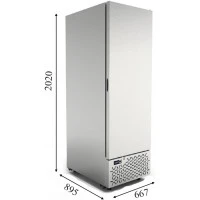GELOBOX INOX Морозильна шафа з глухими дверима CRYSTAL S.A. Греція