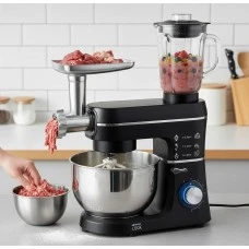 Кухонний комбайн 5в1+ 9 насадок, 1400 Вт, 10 л, Domotec R-6676B