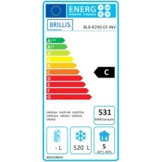 Морозильна шафа енергозберігаюча BRILLIS BL9-LED-R290-EF-INV