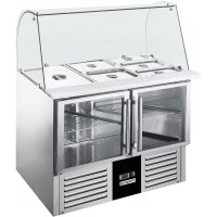 Саладетта PREMIUM - 0,9 x 0,7 - 2 скляних дверей GGM Gastro