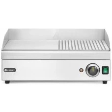 Поверхня для смаження-гриль - 1/2 - гладка, 1/2 - рифлена - Kitchen Line, 20-240В/2400Вт, 527х404х(В)233мм