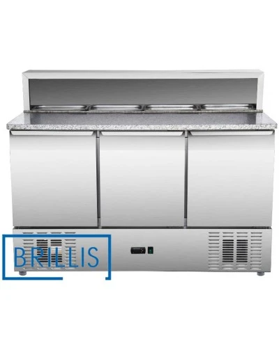 Стіл для піци холодильний тридверний BRILLIS PS903