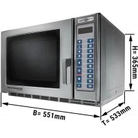 Піч мікрохвильова автоматична, 34 літри - 1800 Вт GGM Gastro