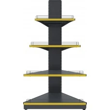 Торговий стелаж TSKZ-3 (1815х950) кутовий зовнішній