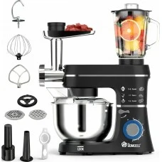 Кухонний комбайн 5в1+ 9 насадок, 1400 Вт, 10 л, Domotec R-6676B