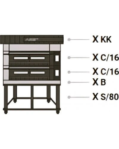 Піч для піци X100E 2/S (Moretti Forni)