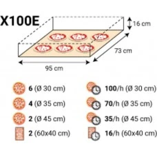 Піч для піци X100E 1/L (Moretti Forni)