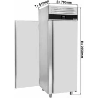 Морозильна шафа - 0,7 x 0,81 m - 700 Л - 1 двері vorne та 1 Tür hinten GGM Gastro