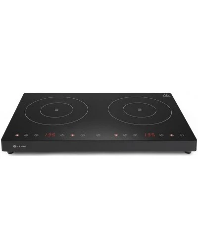 Плита індукційна подвійна чорний Line - 230V / 3500W - 608x370x(H)61 mm