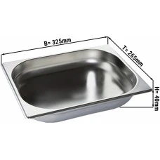 Гастроємність GN 1/2 - глибина: 40 мм GGM Gastro