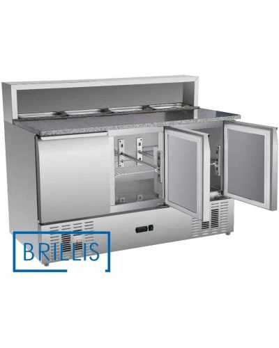 Стіл для піци холодильний тридверний BRILLIS PS903