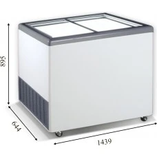 EKTOR 46 SGL (445л) Морозильна скриня з прямим склом CRYSTAL S.A. Греція