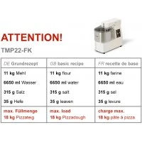 Тістоміс (об`єм: 22 л/18 кг-2 швидкості) 400 B GGM Gastro