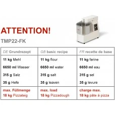 Тістоміс (об`єм: 22 л/18 кг-2 швидкості) 400 B GGM Gastro