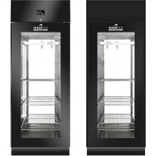 Шафа холодильна Meatico AC9608 STG GREEN MEAT 700 BLACK PANORAMA
