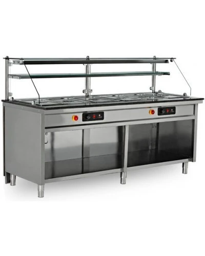 Теплова вітрина 2,1 м - 6x GN 1/1 GGM Gastro