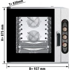Конвекційна піч - Механічне управління - 7x GN 1/1 GGM Gastro