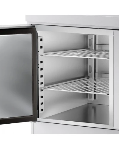 Холодильний стіл для піци PREMIUM - 1,5 x 0,8 m - 2 скляних дверей GGM Gastro