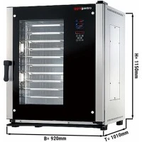 Пароконвектомат 20 x GN1/1, 10 x GN2/1 GGM Gastro