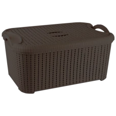 Кошик з кришкою Flexi 32 л темно-коричневий