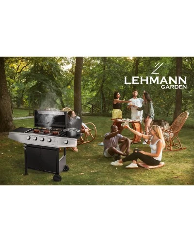 Газовий садовий гриль Lehmann Ohio 9,3 кВт 33,5 см x 61 см