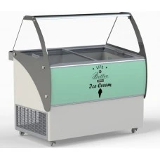 ELEGANTE 56 Морозильна вітрина з гнутим склом для м'якого морозива CRYSTAL S.A. Греція
