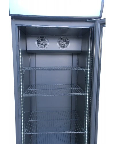 Шафа холодильна для напоїв GoodFood BC360BB2LED чорна-чорна