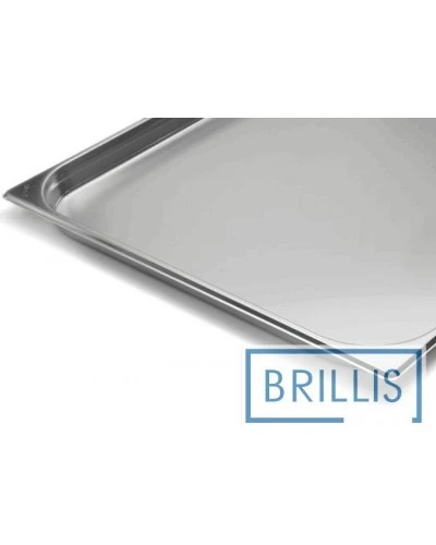 Гастроємність Brillis н/ж сталь GN 2/1-40 мм (650x530x40мм)