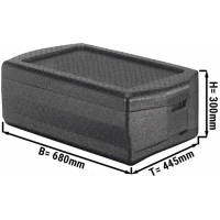 Термоконтейнер Plus GN1/1 220 мм розм. 680 x 445 x 300 мм GGM Gastro