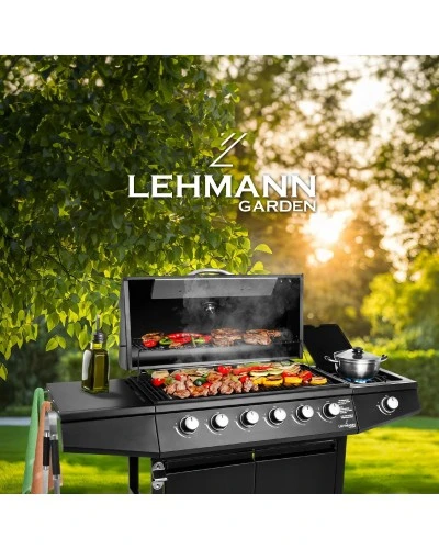Газовий гриль LEHMANN VEGAS 6+1 чорний