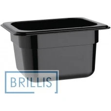 Гастроємність РС 1/9-100 мм з полікарбонату Brillis (108х176х100) чорна