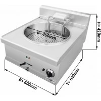Фритюрниця електрична (з широкою корзиною) - 23 Л (15 kW) GGM Gastro