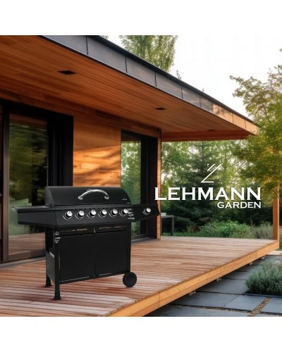 Газовий гриль LEHMANN VEGAS 6+1 чорний