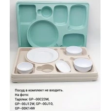 Термопіднос на 6 відділень з замком, 540 x 380 x 120 mm