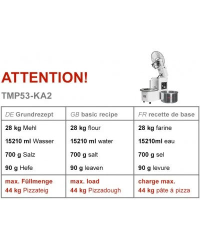 Тістоміс 53 л-44 kg /2 швидкості - 400 B GGM Gastro